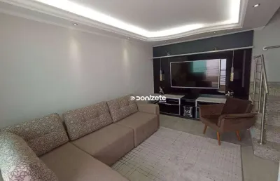 Sobrado com 3 dormitórios à venda, 158 m² por r$ 760.000,00 - vila assunção - santo andré/sp