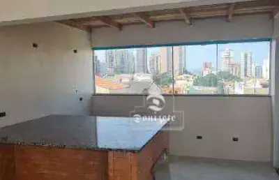 Cobertura à venda, 107 m² por r$ 589.997,00 - campestre - santo andré/sp