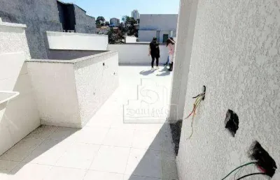 Cobertura com 2 dormitórios à venda, 97 m² por r$ 410.000,00 - vila eldízia - santo andré/sp