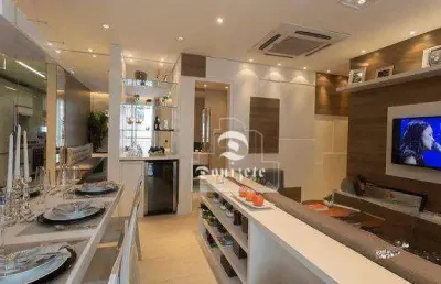 Apartamento com 3 dormitórios à venda, 57 m² por r$ 436.400,00 - vila valparaíso - santo andré/sp