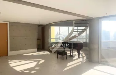 Cobertura à venda, 454 m² por r$ 6.900.000,00 - jardim - santo andré/sp