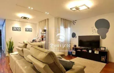 Cobertura com 3 dormitórios à venda, 140 m² por r$ 670.000,00 - vila valparaíso - santo andré/sp