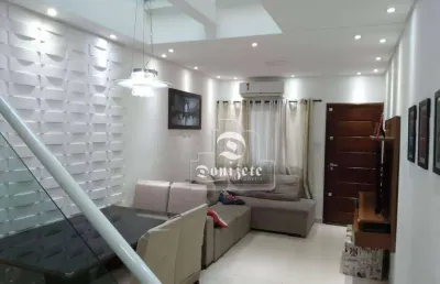 Sobrado com 3 dormitórios à venda, 105 m² por r$ 571.000,00 - vila marina - santo andré/sp