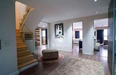 Cobertura à venda, 357 m² por r$ 2.999.999,99 - jardim - santo andré/sp