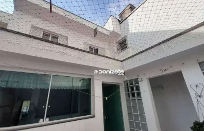 Sobrado com 3 dormitórios para alugar, 340 m² por r$ 3.940,00/mês - vila scarpelli - santo andré/sp
