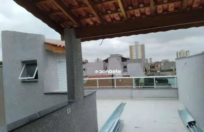 Cobertura com 2 dormitórios à venda, 109 m² por r$ 455.999,99 - vila pires - santo andré/sp