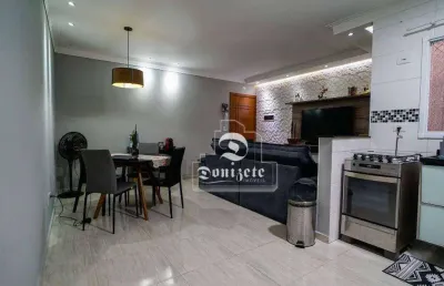 Cobertura com 2 dormitórios à venda, 90 m² por r$ 480.000,00 - vila assunção - santo andré/sp