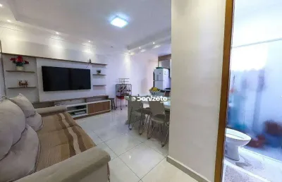 Cobertura com 2 dormitórios à venda, 105 m² por r$ 434.000,00 - vila scarpelli - santo andré/sp