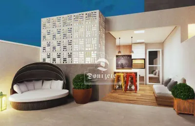 Cobertura com 2 dormitórios à venda, 91 m² por r$ 419.000,00 - vila eldízia - santo andré/sp