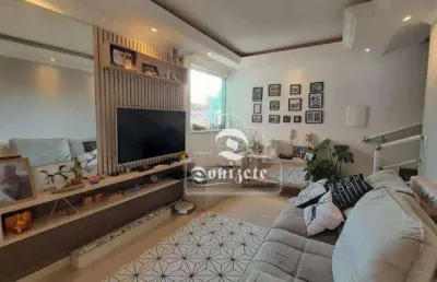 Cobertura com 2 dormitórios à venda, 140 m² por r$ 595.000,00 - vila bastos - santo andré/sp