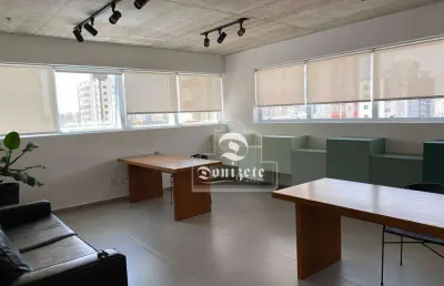Andar corporativo para alugar, 166 m² por r$ 14.190,01/mês - centro - santo andré/sp