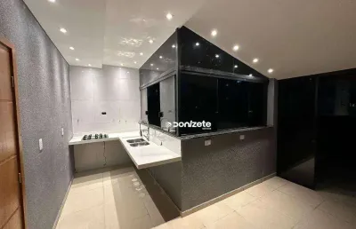 Cobertura com 2 dormitórios para alugar, 96 m² por r$ 3.280,00/mês - campestre - santo andré/sp
