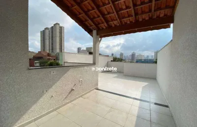 Cobertura com 2 dormitórios à venda, 94 m² por r$ 456.000,00 - vila pires - santo andré/sp