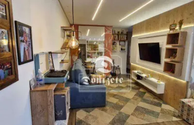 Apartamento com 3 dormitórios à venda, 96 m² por r$ 918.000,00 - vila scarpelli - santo andré/sp