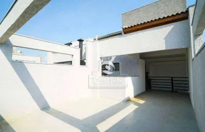 Cobertura com elevador e 2 dormitórios à venda, 106 m² por r$ 720.000 - jardim - santo andré/sp