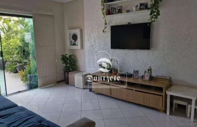 Sobrado com 3 dormitórios à venda, 141 m² por r$ 750.000,00 - vila scarpelli - santo andré/sp