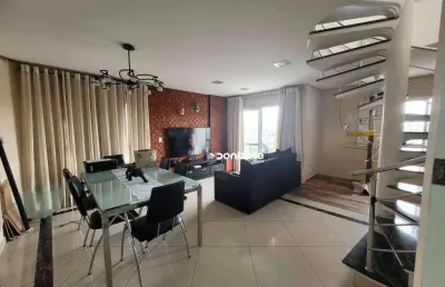 Cobertura com 4 dormitórios à venda, 150 m² por r$ 1.090.000,00 - jardim - santo andré/sp