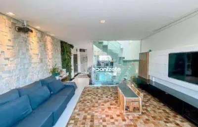 Sobrado com 3 dormitórios à venda, 260 m² por r$ 1.449.999,90 - vila scarpelli - santo andré/sp