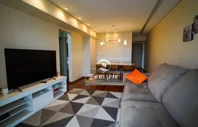 Apartamento com 3 dormitórios à venda, 96 m² por r$ 700.000,00 - vila valparaíso - santo andré/sp