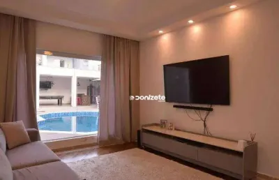 Sobrado com 4 dormitórios à venda, 411 m² por r$ 2.049.999,99 - vila scarpelli - santo andré/sp
