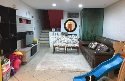 Sobrado à venda, 180 m² por r$ 630.000,00 - vila scarpelli - santo andré/sp