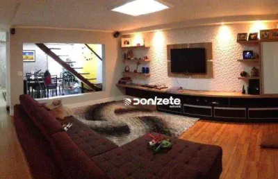 Sobrado com 3 dormitórios à venda, 187 m² por r$ 820.000,00 - vila scarpelli - santo andré/sp