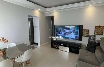 Apartamento com 2 dormitórios à venda, 68 m² por r$ 370.000,00 - vila valparaíso - santo andré/sp