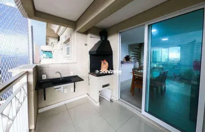 Cobertura com 3 dormitórios à venda, 146 m² por r$ 852.000,00 - jardim - santo andré/sp