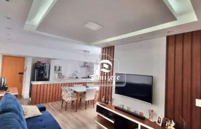 Apartamento à venda, 94 m² por r$ 860.000,00 - vila scarpelli - santo andré/sp