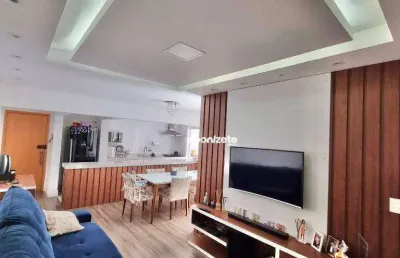 Apartamento à venda, 94 m² por r$ 860.000,00 - vila scarpelli - santo andré/sp