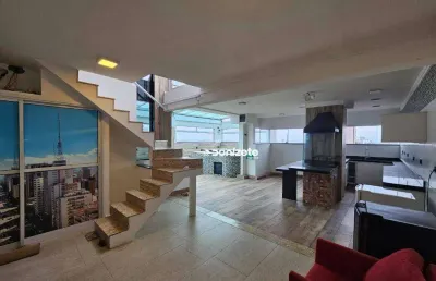 Cobertura com 3 dormitórios à venda, 190 m² por r$ 1.999.999,90 - campestre - santo andré/sp