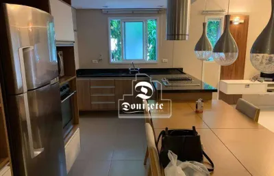 Apartamento com 1 dormitório para alugar, 70 m² por r$ 5.333,00/mês - jardim - santo andré/sp