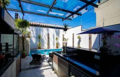 Sobrado com 3 dormitórios à venda, 386 m² por r$ 2.799.000,00 - vila pires - santo andré/sp