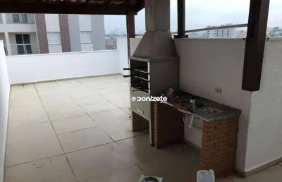 Cobertura com 2 dormitórios à venda, 100 m² por r$ 545.000,00 - campestre - santo andré/sp