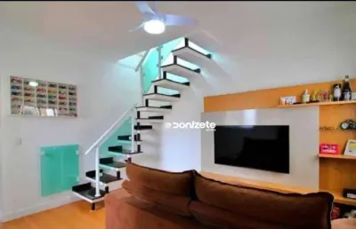 Cobertura com 2 dormitórios à venda, 88 m² por r$ 410.000,00 - vila tibiriçá - santo andré/sp