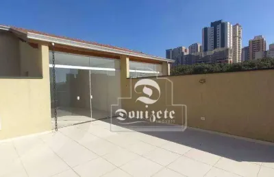 Cobertura com 2 dormitórios à venda, 125 m² por r$ 610.000,00 - jardim - santo andré/sp