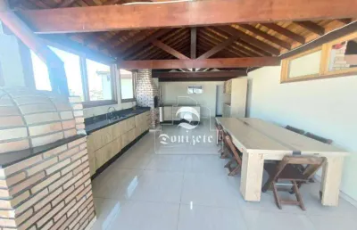 Cobertura com 1 dormitório à venda, 200 m² por r$ 700.000,00 - vila helena - santo andré/sp
