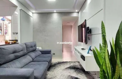 Apartamento com 2 dormitórios à venda, 55 m² por r$ 370.000,00 - vila valparaíso - santo andré/sp