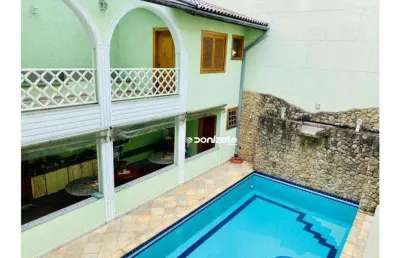 Sobrado com 4 dormitórios para alugar, 425 m² por r$ 10.320,20/mês - jardim santo antônio - santo andré/sp