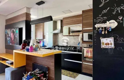 Apartamento com 2 dormitórios à venda, 72 m² por r$ 658.000,08 - vila valparaíso - santo andré/sp