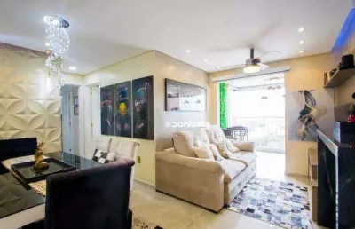 Apartamento com 2 dormitórios à venda, 75 m² por r$ 698.000,00 - vila valparaíso - santo andré/sp