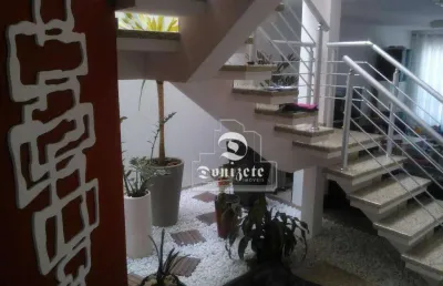 Sobrado com 3 dormitórios, 238 m² - venda por r$ 1.390.000,00 ou aluguel por r$ 6.640,01/mês - vila scarpelli - santo andré/sp