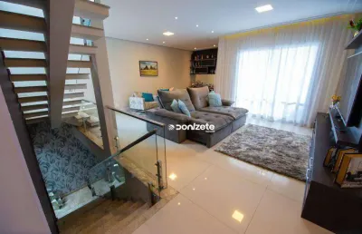 Sobrado com 4 dormitórios à venda, 375 m² por r$ 2.200.000,00 - vila homero thon - santo andré/sp