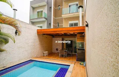 Sobrado com 4 dormitórios à venda, 349 m² por r$ 2.200.000,00 - jardim - santo andré/sp