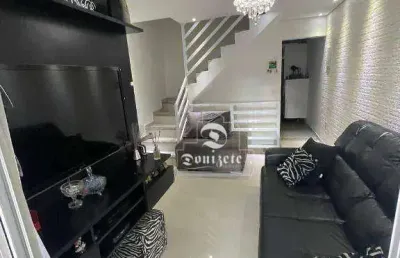Sobrado com 3 dormitórios à venda, 130 m² por r$ 596.999,99 - jardim santo antônio - santo andré/sp