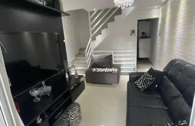 Sobrado com 3 dormitórios à venda, 130 m² por r$ 596.999,99 - jardim santo antônio - santo andré/sp