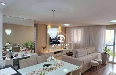 Apartamento com 2 dormitórios à venda, 93 m² por r$ 879.000,00 - vila valparaíso - santo andré/sp