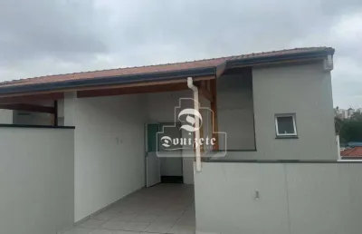 Cobertura com 2 dormitórios à venda, 47 m² por r$ 460.000,00 - vila scarpelli - santo andré/sp