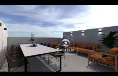 Cobertura com 2 dormitórios à venda, 105 m² por r$ 489.999,90 - vila camilópolis - santo andré/sp