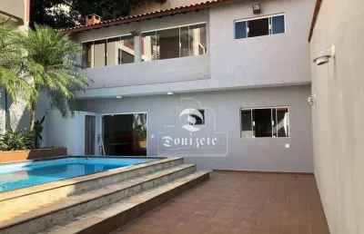 Casa com 3 dormitórios, 402 m² - venda por r$ 1.798.998,00 ou aluguel por r$ 8.443,00/mês - vila valparaíso - santo andré/sp
